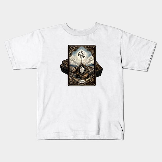 Wicca Card Kids T-Shirt by katzura